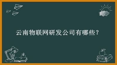 云南物聯網研發公司